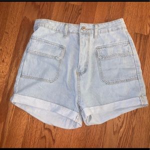 Brand new Light wash shorts